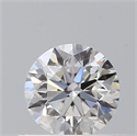 Natural Diamond 0.40 Carats, Round with Very Good Cut, F Color, VS2 Clarity and Certified by GIA