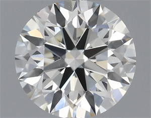 Picture of Natural Diamond 0.41 Carats, Round with Excellent Cut, I Color, VS1 Clarity and Certified by IGI