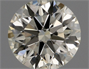 Natural Diamond 0.51 Carats, Round with Excellent Cut, K Color, VS2 Clarity and Certified by IGI