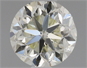 Natural Diamond 0.50 Carats, Round with Good Cut, K Color, VS2 Clarity and Certified by IGI