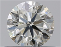 Natural Diamond 0.46 Carats, Round with Very Good Cut, K Color, VS1 Clarity and Certified by GIA