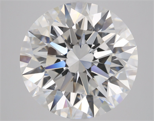 Picture of Natural Diamond 6.01 Carats, Round with Excellent Cut, E Color, VS2 Clarity and Certified by GIA