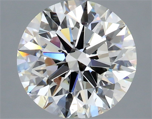 Picture of Natural Diamond 2.12 Carats, Round with Excellent Cut, I Color, SI1 Clarity and Certified by GIA