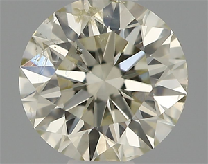 Picture of Natural Diamond 0.41 Carats, Round with Excellent Cut, K Color, SI2 Clarity and Certified by IGI