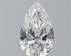 Picture of Natural Diamond 0.96 Carats, Pear with  Cut, F Color, VVS1 Clarity and Certified by GIA