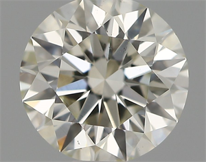 Picture of Natural Diamond 0.55 Carats, Round with Excellent Cut, I Color, VS2 Clarity and Certified by IGI