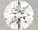 Natural Diamond 3.28 Carats, Round with Excellent Cut, K Color, IF Clarity and Certified by IGI