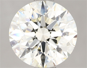 Picture of Natural Diamond 3.28 Carats, Round with Excellent Cut, K Color, IF Clarity and Certified by IGI