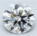 Natural Diamond 2.50 Carats, Round with Excellent Cut, G Color, VS1 Clarity and Certified by GIA