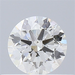 Picture of Natural Diamond 0.40 Carats, Round with Excellent Cut, I Color, VS2 Clarity and Certified by GIA