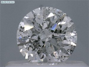 Picture of Natural Diamond 0.40 Carats, Round with Very Good Cut, F Color, I1 Clarity and Certified by IGI