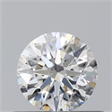 Natural Diamond 0.40 Carats, Round with Excellent Cut, F Color, SI1 Clarity and Certified by GIA