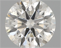 Natural Diamond 0.54 Carats, Round with Excellent Cut, H Color, SI2 Clarity and Certified by IGI