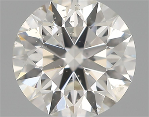 Picture of Natural Diamond 0.54 Carats, Round with Excellent Cut, H Color, SI2 Clarity and Certified by IGI