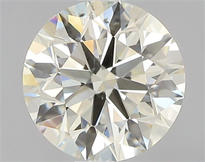 Picture of Natural Diamond 0.77 Carats, Round with Excellent Cut, K Color, SI1 Clarity and Certified by IGI