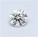 Natural Diamond 0.40 Carats, Round with Excellent Cut, I Color, VS1 Clarity and Certified by GIA