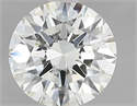 Natural Diamond 2.07 Carats, Round with Excellent Cut, I Color, VVS2 Clarity and Certified by IGI