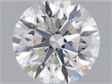 Natural Diamond 0.41 Carats, Round with Excellent Cut, G Color, VVS1 Clarity and Certified by GIA