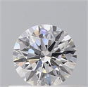 Natural Diamond 0.43 Carats, Round with Excellent Cut, D Color, VS2 Clarity and Certified by GIA