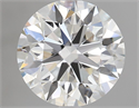 Natural Diamond 2.01 Carats, Round with Excellent Cut, H Color, VVS2 Clarity and Certified by GIA