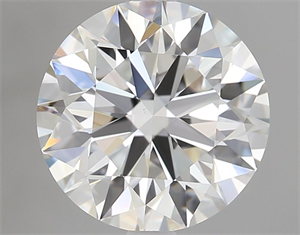 Picture of Natural Diamond 2.01 Carats, Round with Excellent Cut, H Color, VVS2 Clarity and Certified by GIA