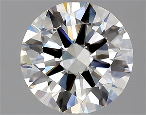 Picture of Natural Diamond 2.01 Carats, Round with Excellent Cut, I Color, VVS2 Clarity and Certified by GIA