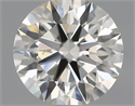 Natural Diamond 0.50 Carats, Round with Excellent Cut, H Color, SI1 Clarity and Certified by IGI