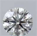 Natural Diamond 0.40 Carats, Round with Excellent Cut, H Color, IF Clarity and Certified by GIA