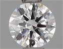 Natural Diamond 0.44 Carats, Round with Excellent Cut, H Color, VS1 Clarity and Certified by GIA