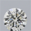 Natural Diamond 0.60 Carats, Round with Excellent Cut, K Color, VS2 Clarity and Certified by GIA