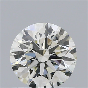 Picture of Natural Diamond 0.60 Carats, Round with Excellent Cut, K Color, VS2 Clarity and Certified by GIA