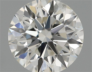 Picture of Natural Diamond 0.40 Carats, Round with Excellent Cut, G Color, SI1 Clarity and Certified by IGI