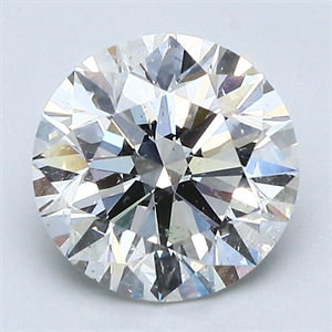 Picture of Natural Diamond 2.01 Carats, Round with Excellent Cut, I Color, SI2 Clarity and Certified by GIA