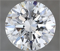 Natural Diamond 1.90 Carats, Round with Excellent Cut, E Color, VVS1 Clarity and Certified by GIA