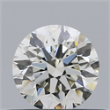 Natural Diamond 0.41 Carats, Round with Excellent Cut, J Color, SI1 Clarity and Certified by GIA