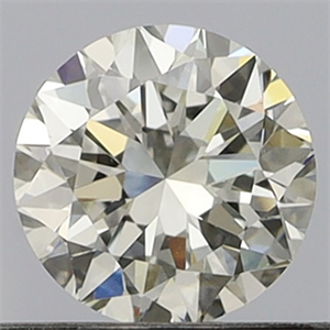 Picture of Natural Diamond 0.50 Carats, Round with Very Good Cut, J Color, VVS2 Clarity and Certified by GIA