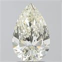 Natural Diamond 2.01 Carats, Pear with  Cut, J Color, VS2 Clarity and Certified by IGI