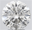 Natural Diamond 3.13 Carats, Round with Excellent Cut, G Color, SI2 Clarity and Certified by IGI