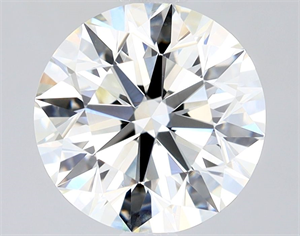 Picture of Natural Diamond 2.10 Carats, Round with Excellent Cut, K Color, VVS2 Clarity and Certified by GIA