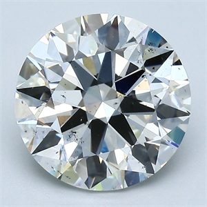 Picture of Natural Diamond 3.02 Carats, Round with Excellent Cut, H Color, SI2 Clarity and Certified by GIA