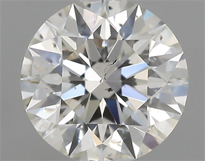 Picture of Natural Diamond 0.50 Carats, Round with Excellent Cut, I Color, SI2 Clarity and Certified by GIA