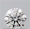 Natural Diamond 0.45 Carats, Round with Excellent Cut, F Color, SI1 Clarity and Certified by GIA