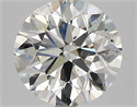 Natural Diamond 3.01 Carats, Round with Excellent Cut, H Color, SI1 Clarity and Certified by GIA