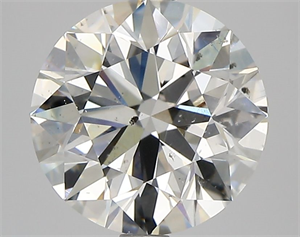 Picture of Natural Diamond 3.01 Carats, Round with Excellent Cut, H Color, SI1 Clarity and Certified by GIA