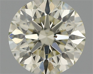 Picture of Natural Diamond 0.52 Carats, Round with Excellent Cut, K Color, SI1 Clarity and Certified by IGI