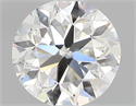 Natural Diamond 0.50 Carats, Round with Very Good Cut, I Color, VVS2 Clarity and Certified by GIA