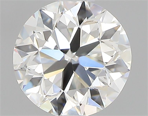 Picture of Natural Diamond 0.50 Carats, Round with Very Good Cut, I Color, VVS2 Clarity and Certified by GIA