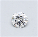 Natural Diamond 0.40 Carats, Round with Very Good Cut, E Color, SI1 Clarity and Certified by GIA