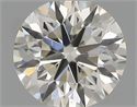 Natural Diamond 0.41 Carats, Round with Excellent Cut, H Color, VS2 Clarity and Certified by IGI