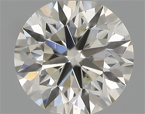 Picture of Natural Diamond 0.41 Carats, Round with Excellent Cut, H Color, VS2 Clarity and Certified by IGI